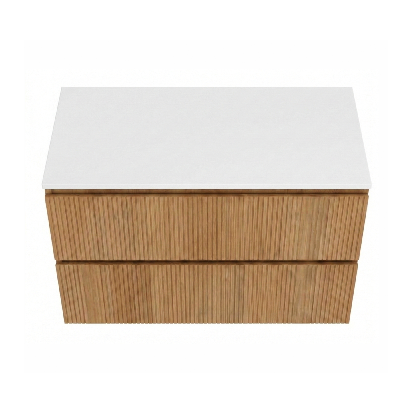 Heavenly Teak & Marble Vanity Unit