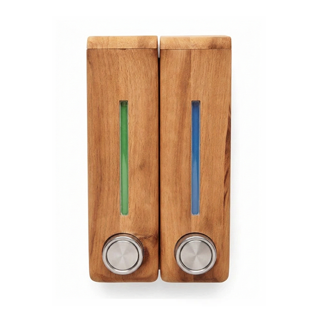 Heavenly Teak Twin Wall Dispensers