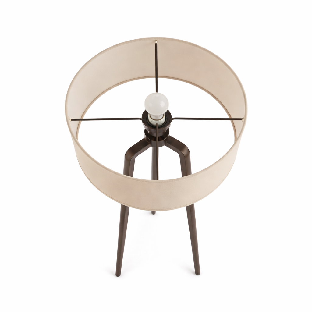 Heavenly Teak Wood Standing Lamp