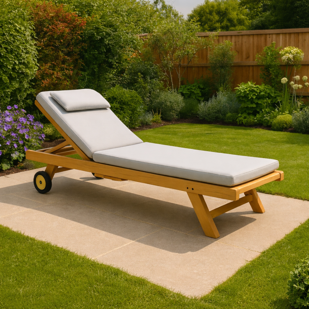 Teak Sun lounger
