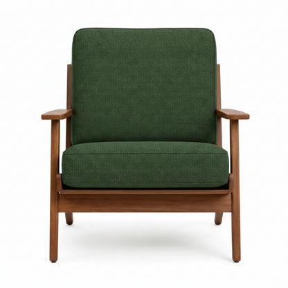 Heavenly Green Mid-Century Chair