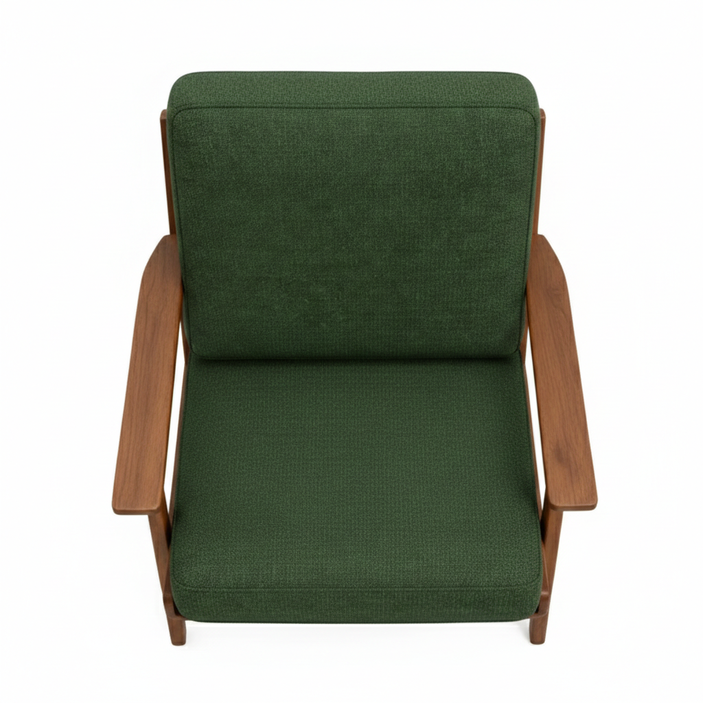 Heavenly Green Mid-Century Chair