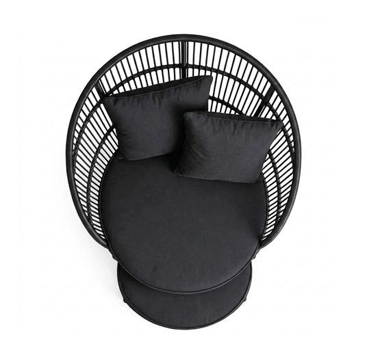 Heavenly Black Luxor Lounger Chair