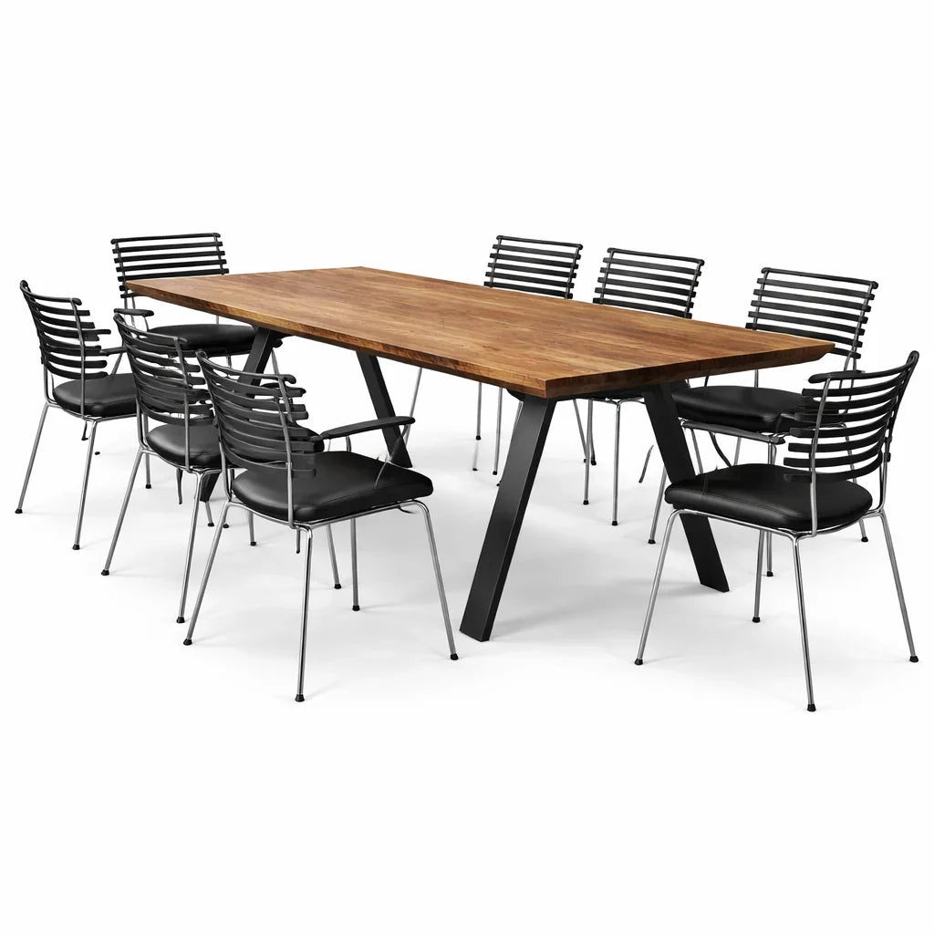 Heavenly Suar Chi Black Dining Table - Heavenly Home Furniture