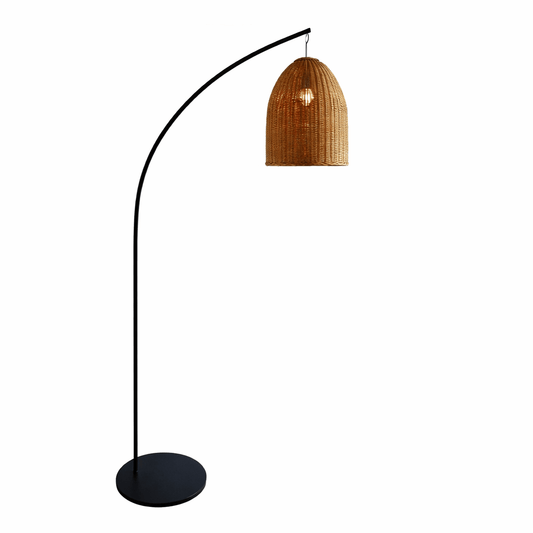 Heavenly Floor Lamp Rattan - Heavenly Home Furniture