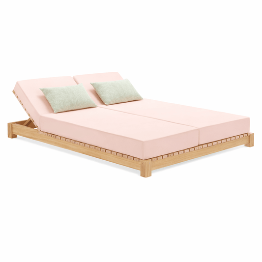 Heavenly Double Sunbed Teak Framed - Heavenly Home Furniture
