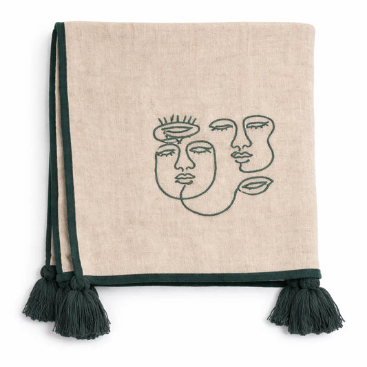 Heavenly Emerald Face Off Throw - Heavenly Home Furniture