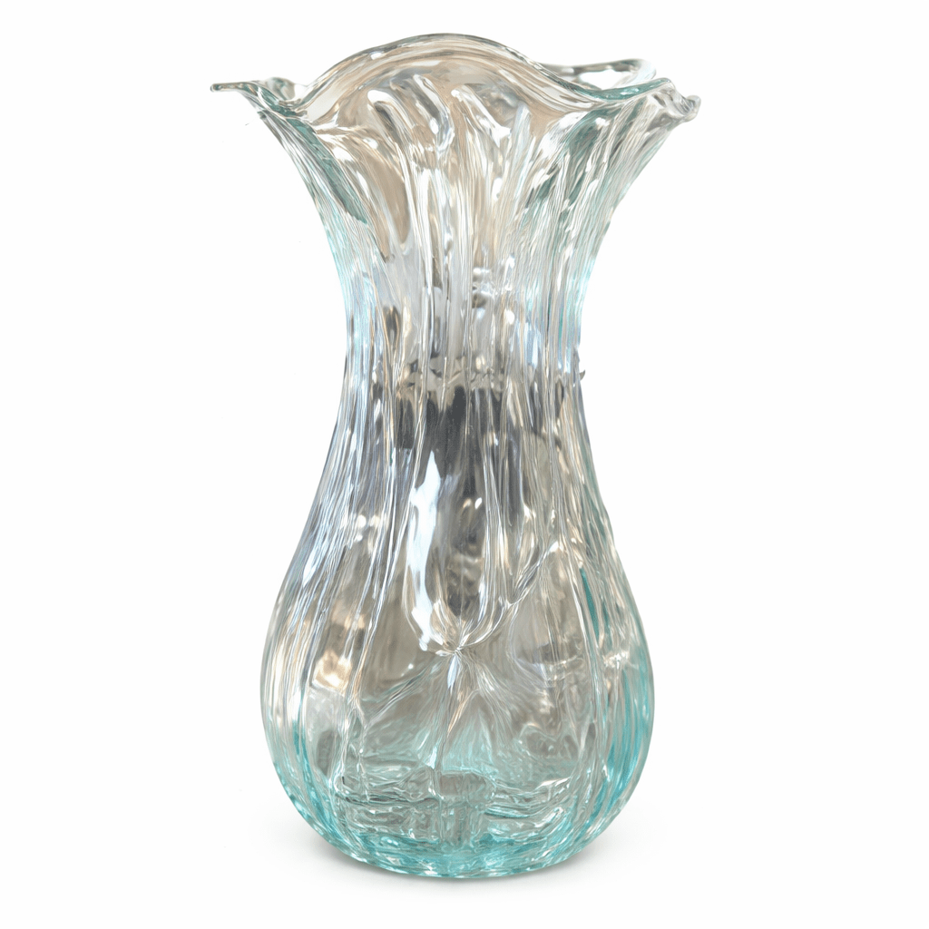 Heavenly Glass Wave Vase - Heavenly Home Furniture