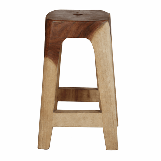 Heavenly Hand Carved Teak Stool - Heavenly Home Furniture