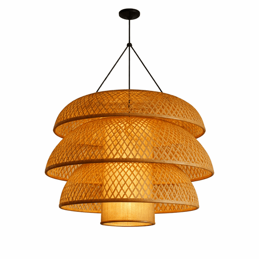 Heavenly Rattan Hanging Lamp - Heavenly Home Furniture