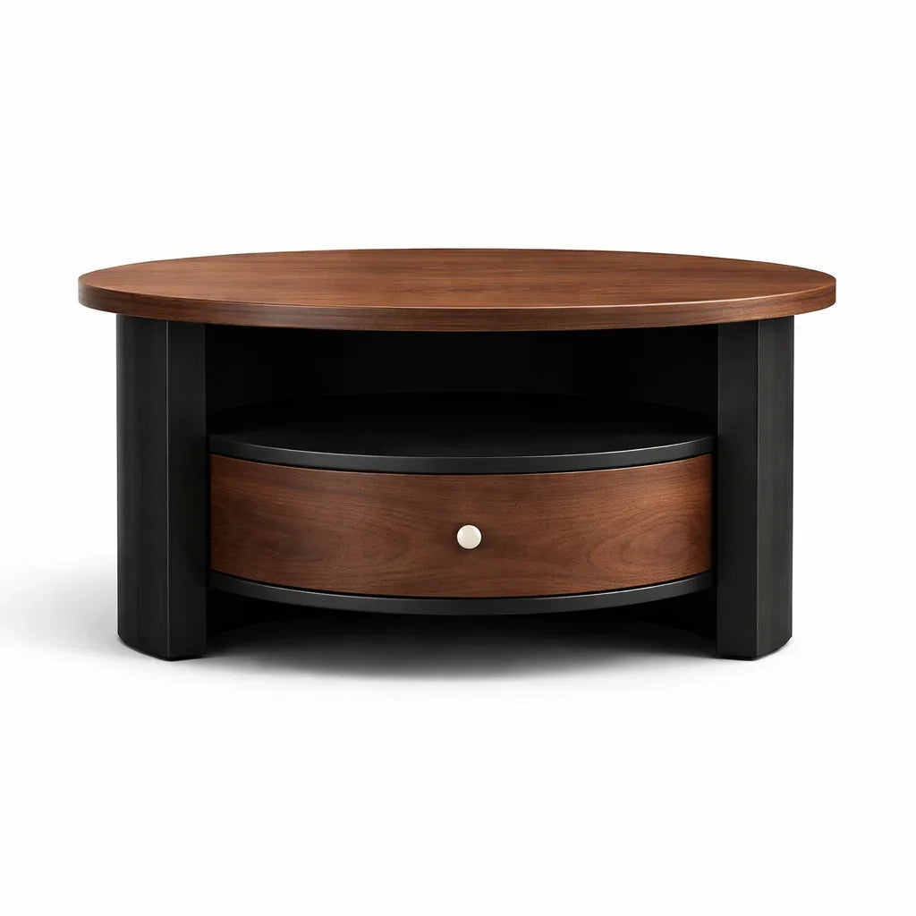 Heavenly Black & Walnut Coffee Table - Heavenly Home Furniture