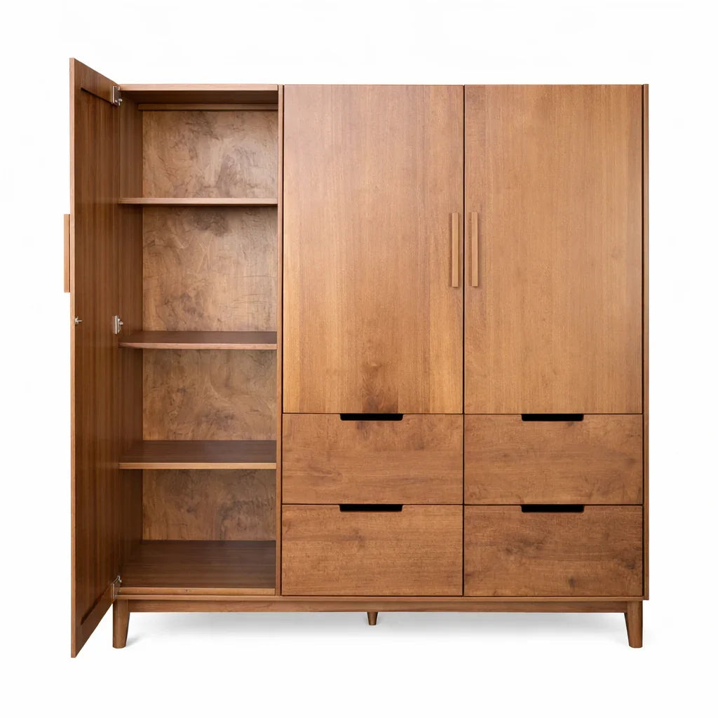 Heavenly Olympus Teak Wardrobe - Heavenly Home Furniture