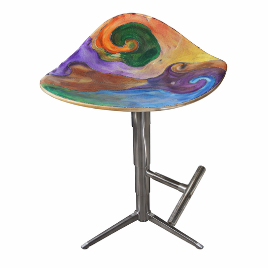 Heavenly Teak Painted Stool - Heavenly Home Furniture
