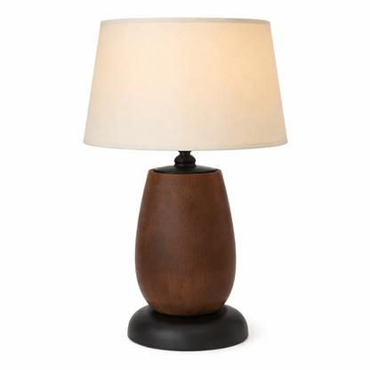 Heavenly Plum Wooden Table Lamp - Heavenly Home Furniture