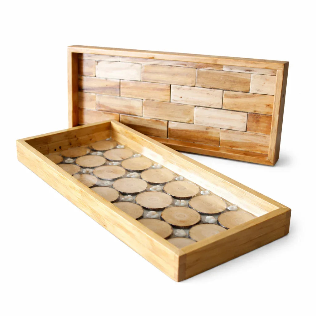 Heavenly Rectangle Tray - Heavenly Home Furniture