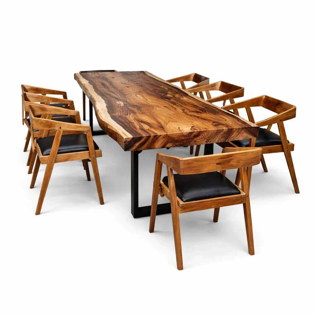 Heavenly Suar Wood Resin Table - Heavenly Home Furniture