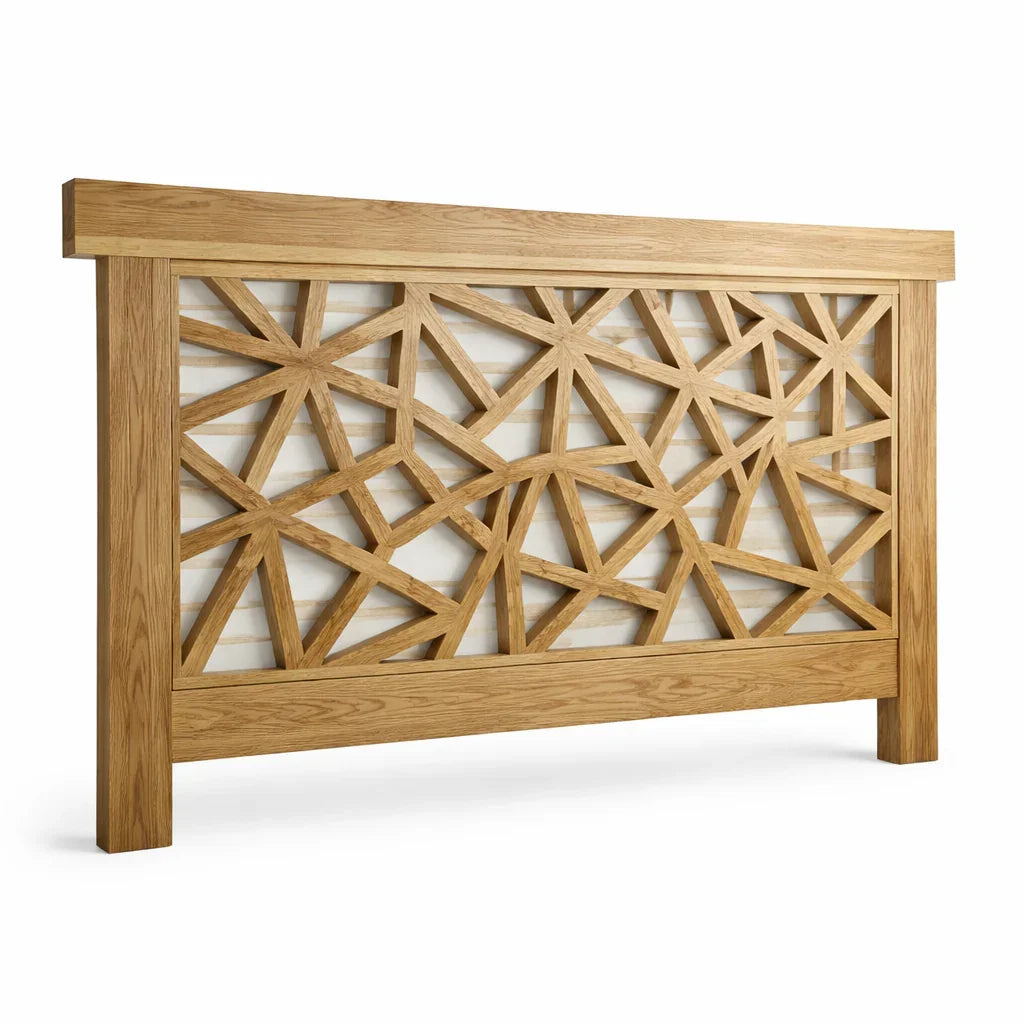 Heavenly Teak Tri Pattern Headboard - Heavenly Home Furniture