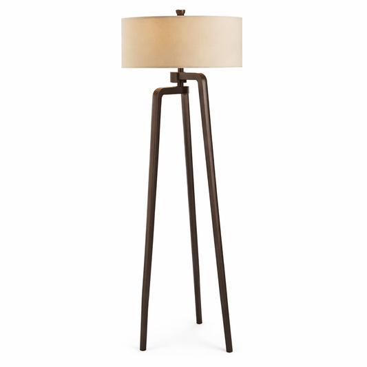 Heavenly Teak Wood Standing Lamp Bali