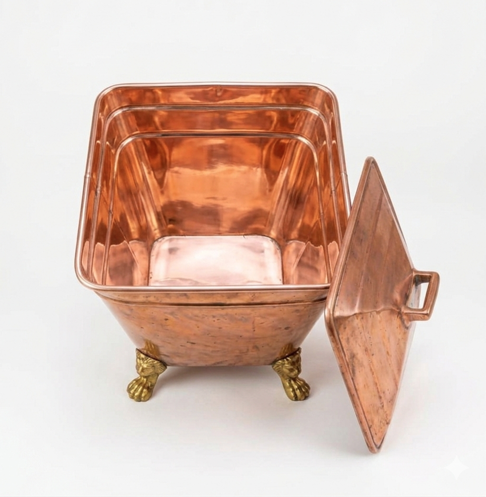 Heavenly Copper Table Bin