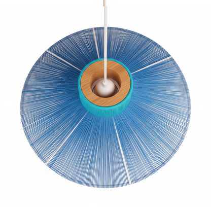 Heavenly Halo Colored Cotton Pendant Light