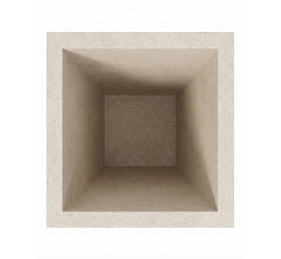 Heavenly Square Pedestal Lime Stone