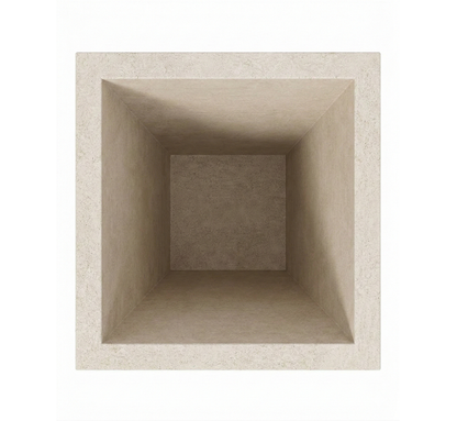 Heavenly Square Pedestal Lime Stone