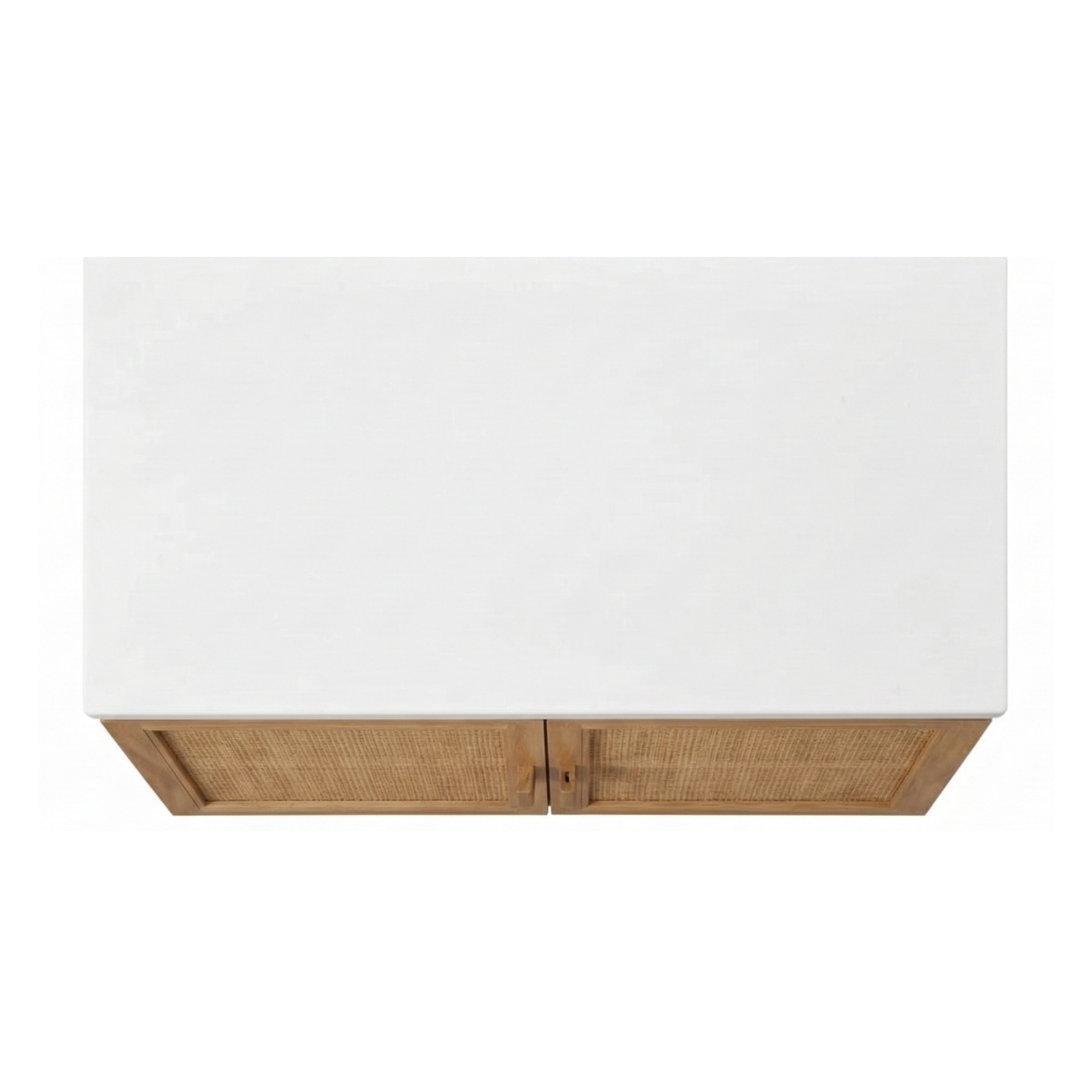 Heavenly Rattan & Teak Vanity With Marble Top
