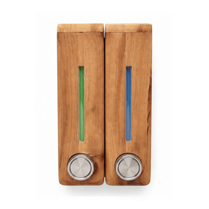 Heavenly Teak Twin Wall Dispensers