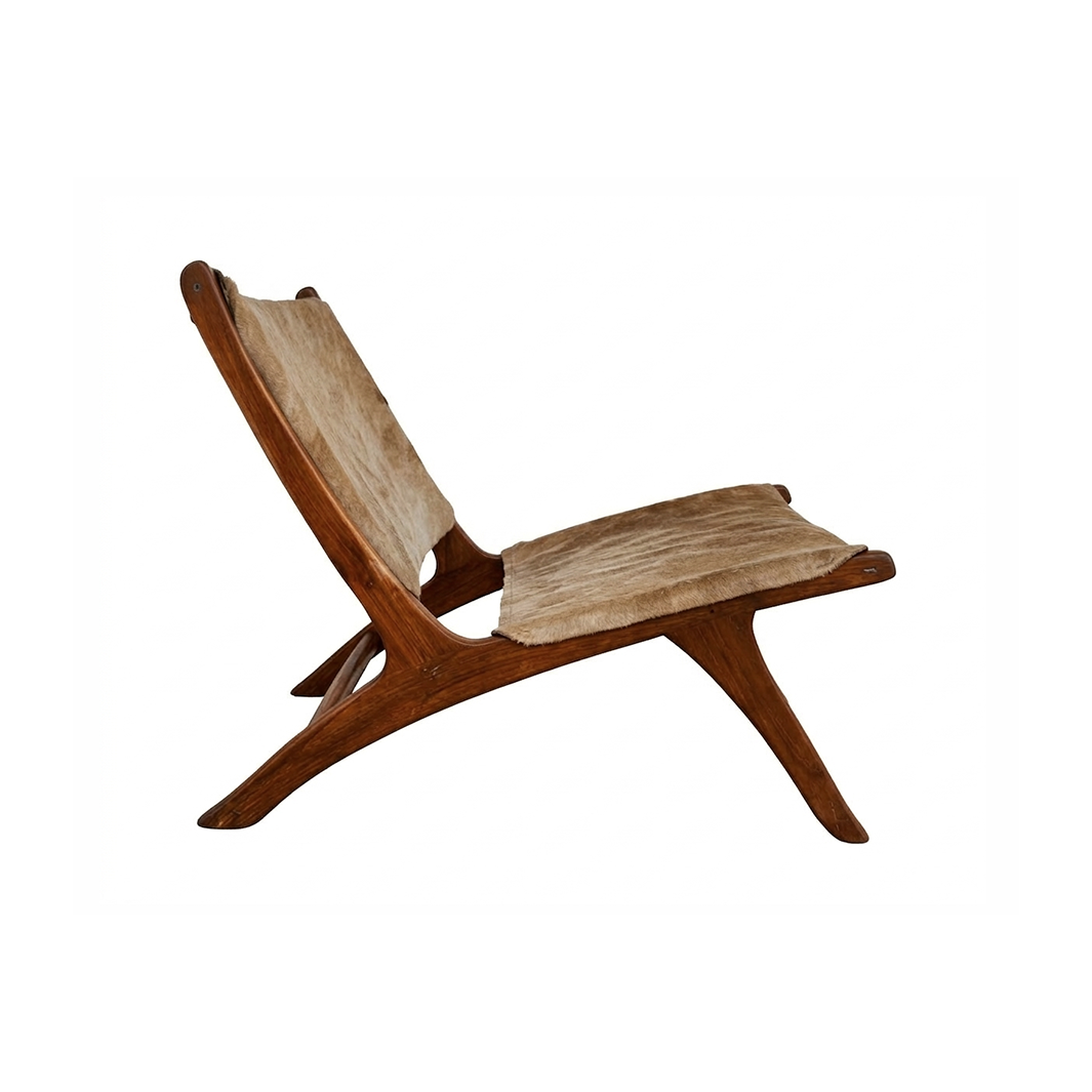 Heavenly Leather & Wood Chill Chair