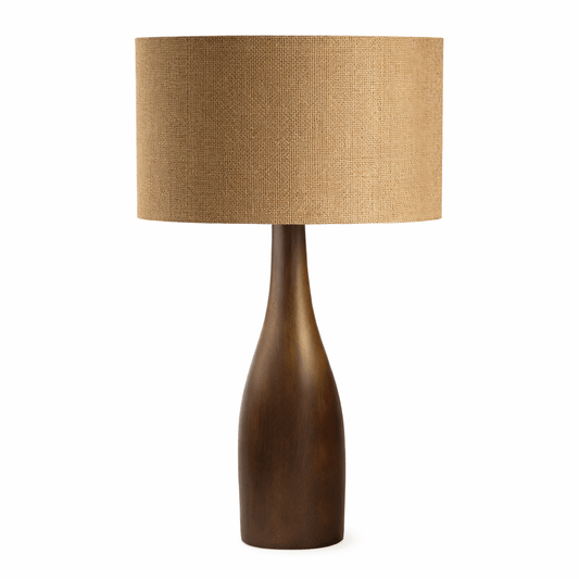 Heavenly Bronzed Wooden Table Lamp - Heavenly Home Furniture