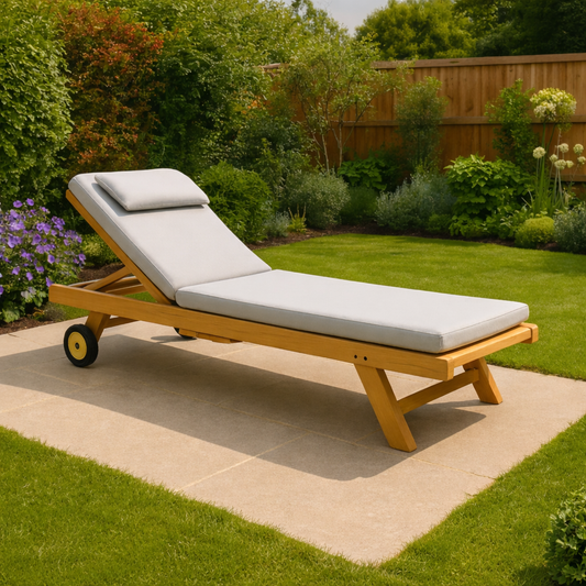 Teak Sun lounger